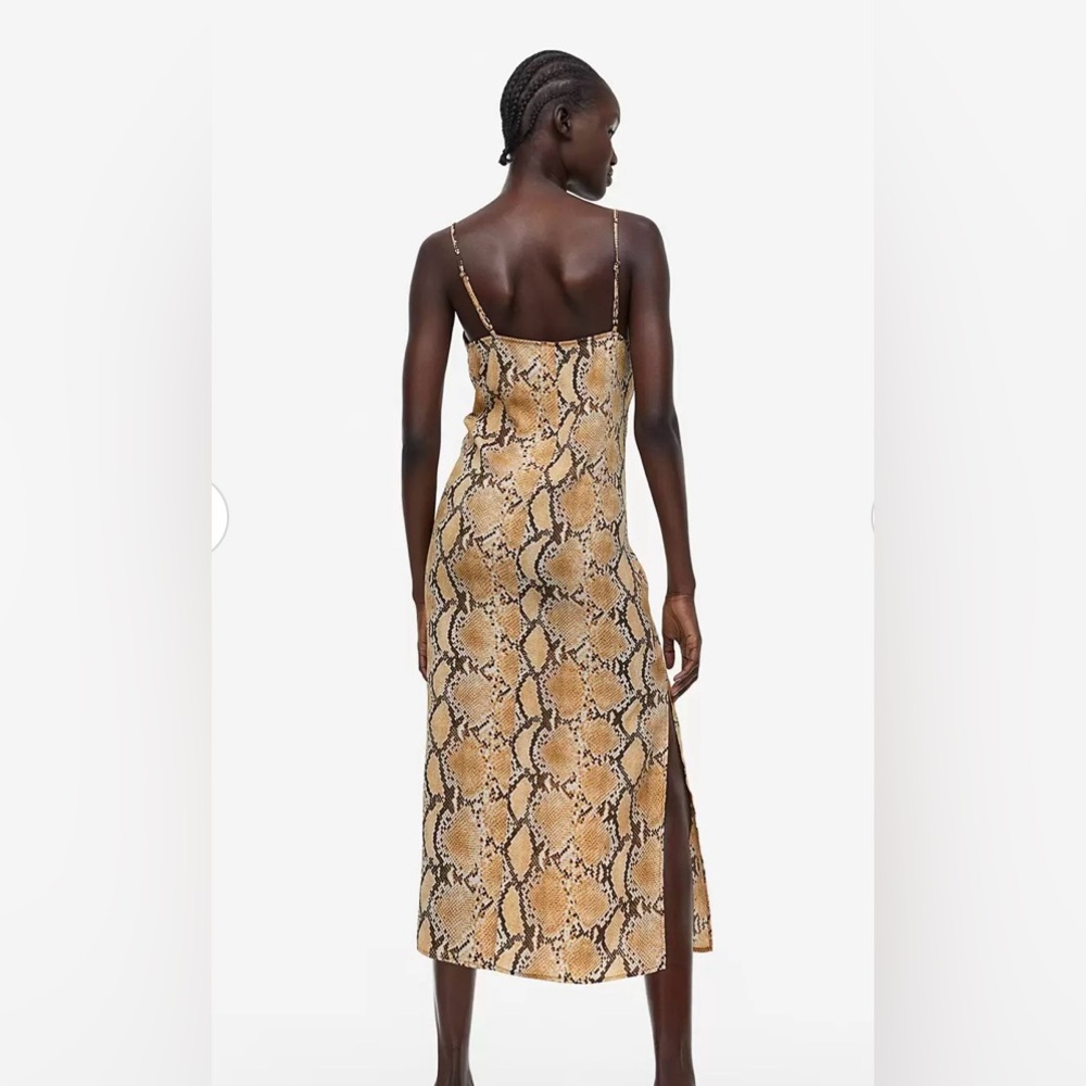 NWT H&M Snake Print Slip Dress - Picture 2 of 3